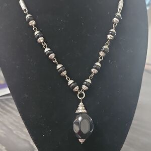 Brighton Black Beaded Necklace